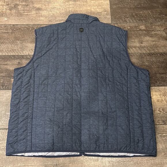 Seahawks Cutter & Buck Men's Rainier PrimaLoft Vest Logo Blue Gray Size 4XB - Picture 3 of 10